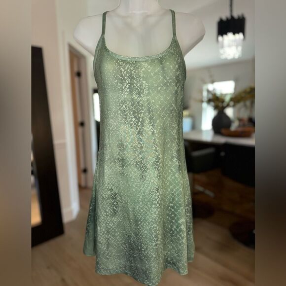 EVCR Kelly Jade Snake Skin Racerback Tennis Bodysuit Dress. Size Small - Picture 5 of 12